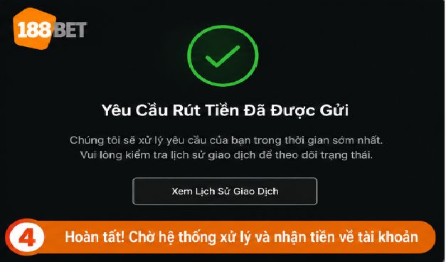 188BET – Rút Tiền, Kiểm Tra Giao Dịch Và Những Lưu Ý Quan Trọng