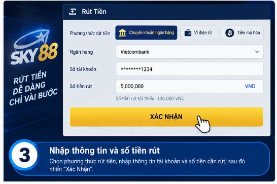 Sky88 – Rút Tiền Và Cách Theo Dõi Trạng Thái Giao Dịch