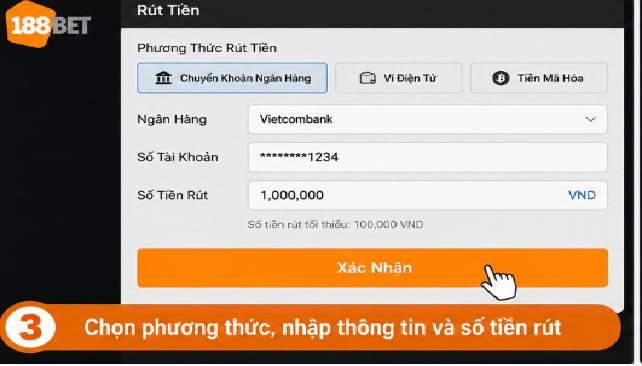 188BET – Rút Tiền, Kiểm Tra Giao Dịch Và Những Lưu Ý Quan Trọng