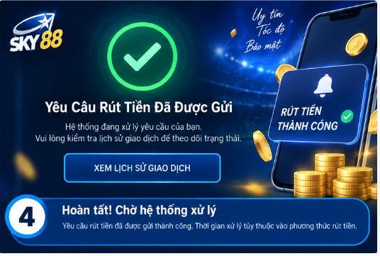 Sky88 – Rút Tiền Và Cách Theo Dõi Trạng Thái Giao Dịch